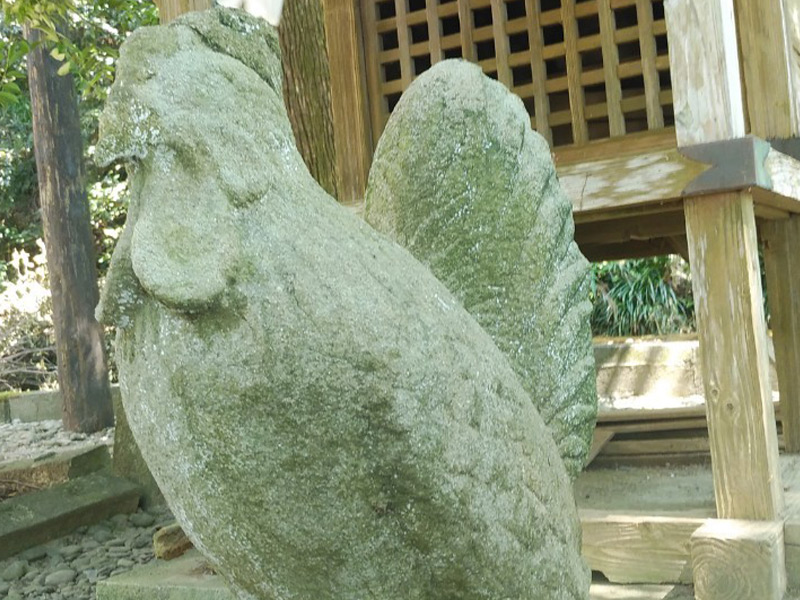 狛鶏（御門神社前）